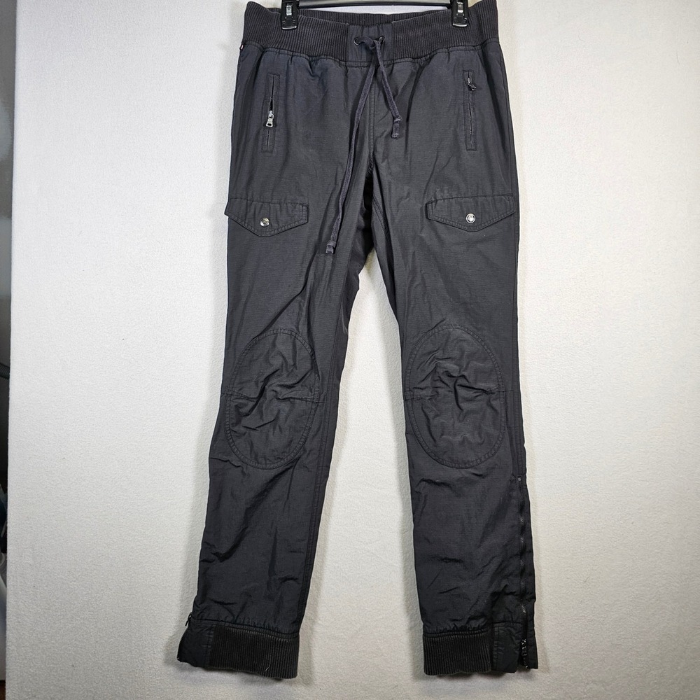 Ralph Lauren Polo Jeans Company Women's Black Cargo Snow Pants Drawstring Size12